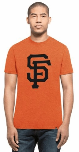 '47 Brand Men's San Francisco Giants Orange Primary Logo Club Tee