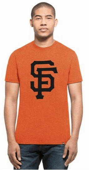 '47 Brand Men's San Francisco Giants Orange Primary Logo Club Tee