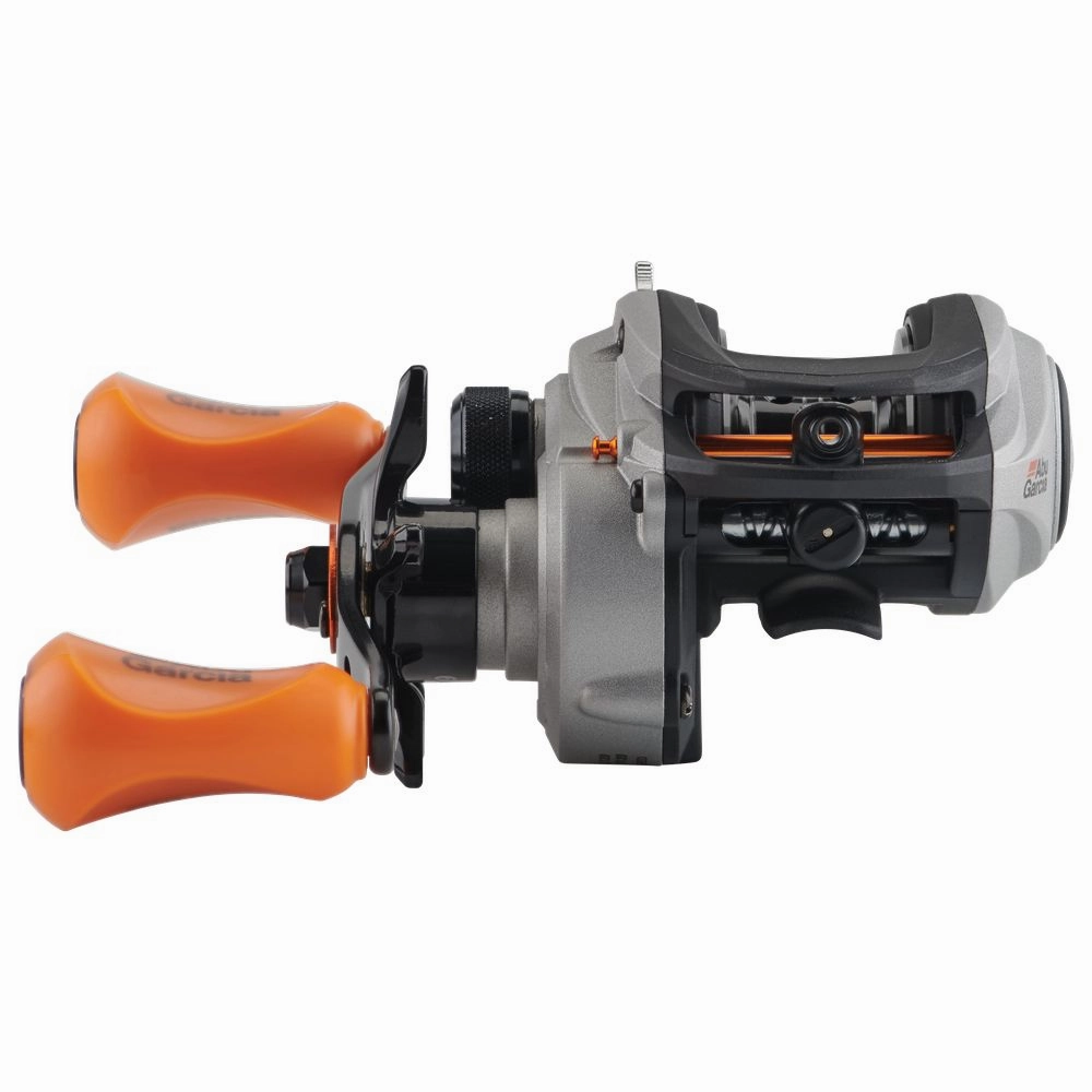 Abu Garcia MAX4STX Low Profile Baitcast Fishing Reel Right Hand Retrieve - 5 1 Bearings, 15lb Drag, Lightweight Graphite Frame