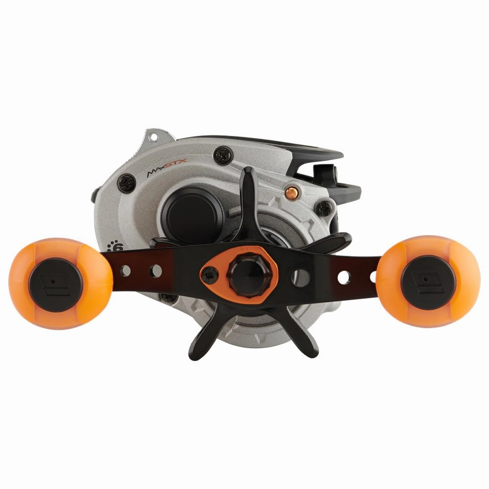 Abu Garcia MAX4STX Low Profile Baitcast Fishing Reel Right Hand Retrieve - 5 1 Bearings, 15lb Drag, Lightweight Graphite Frame