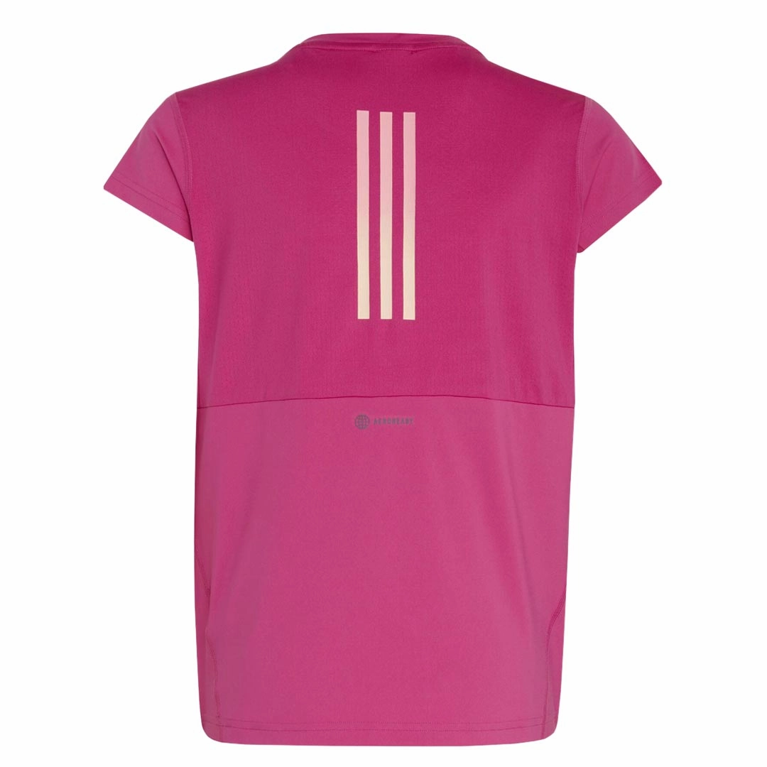 adidas - Girls' (Junior) Aeroready 3-Stripes T-Shirt (IC0353)