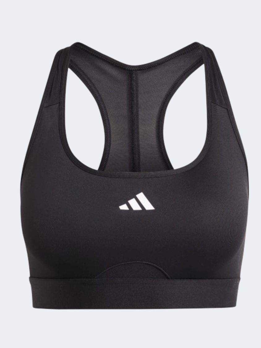 Adidas Powerreact Women Training Bra Black