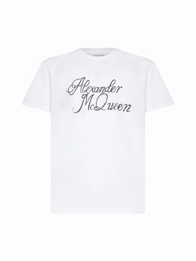 Alexander McQueen Logo Printed Crewneck T-Shirt
