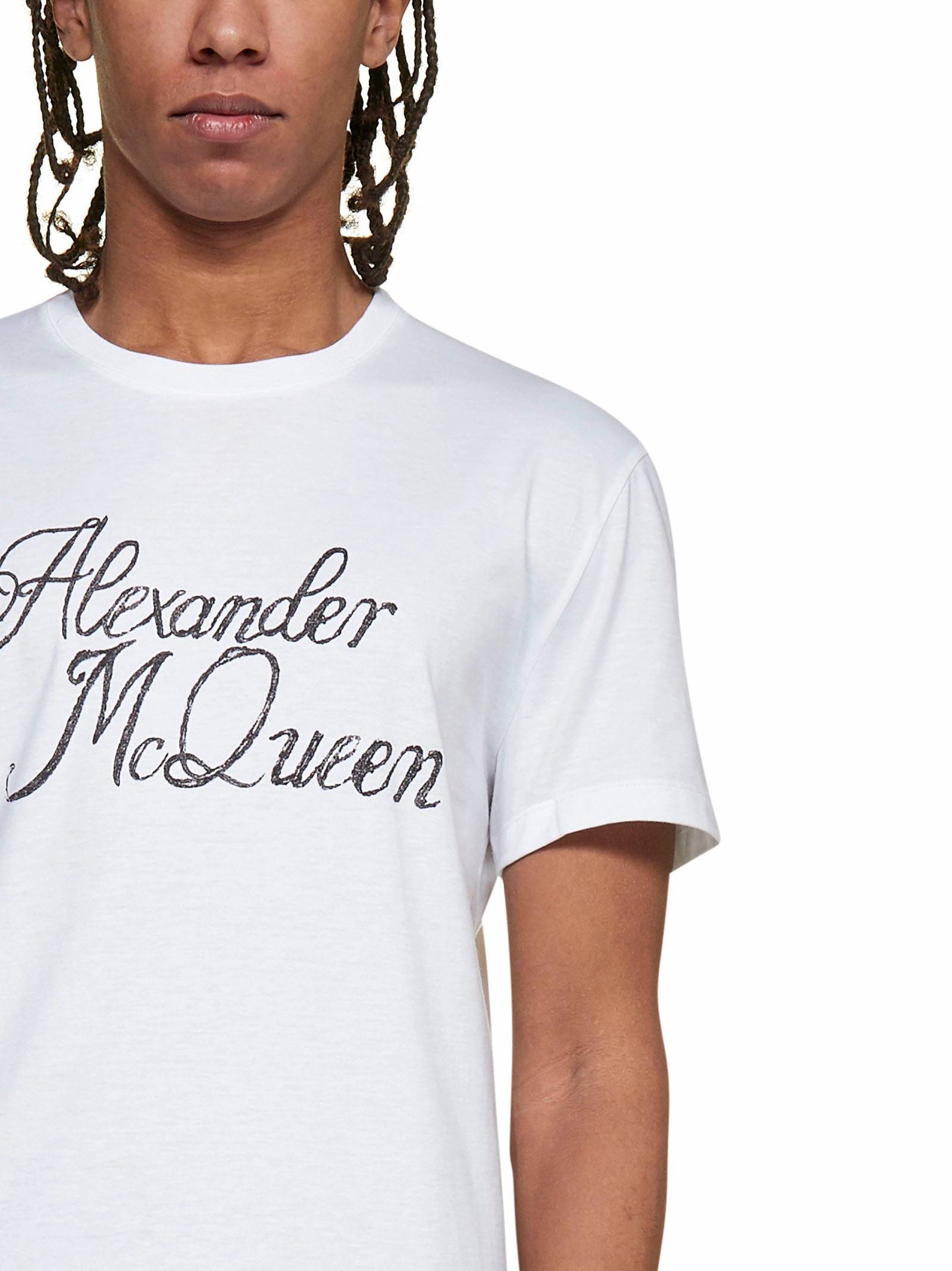 Alexander McQueen Logo Printed Crewneck T-Shirt