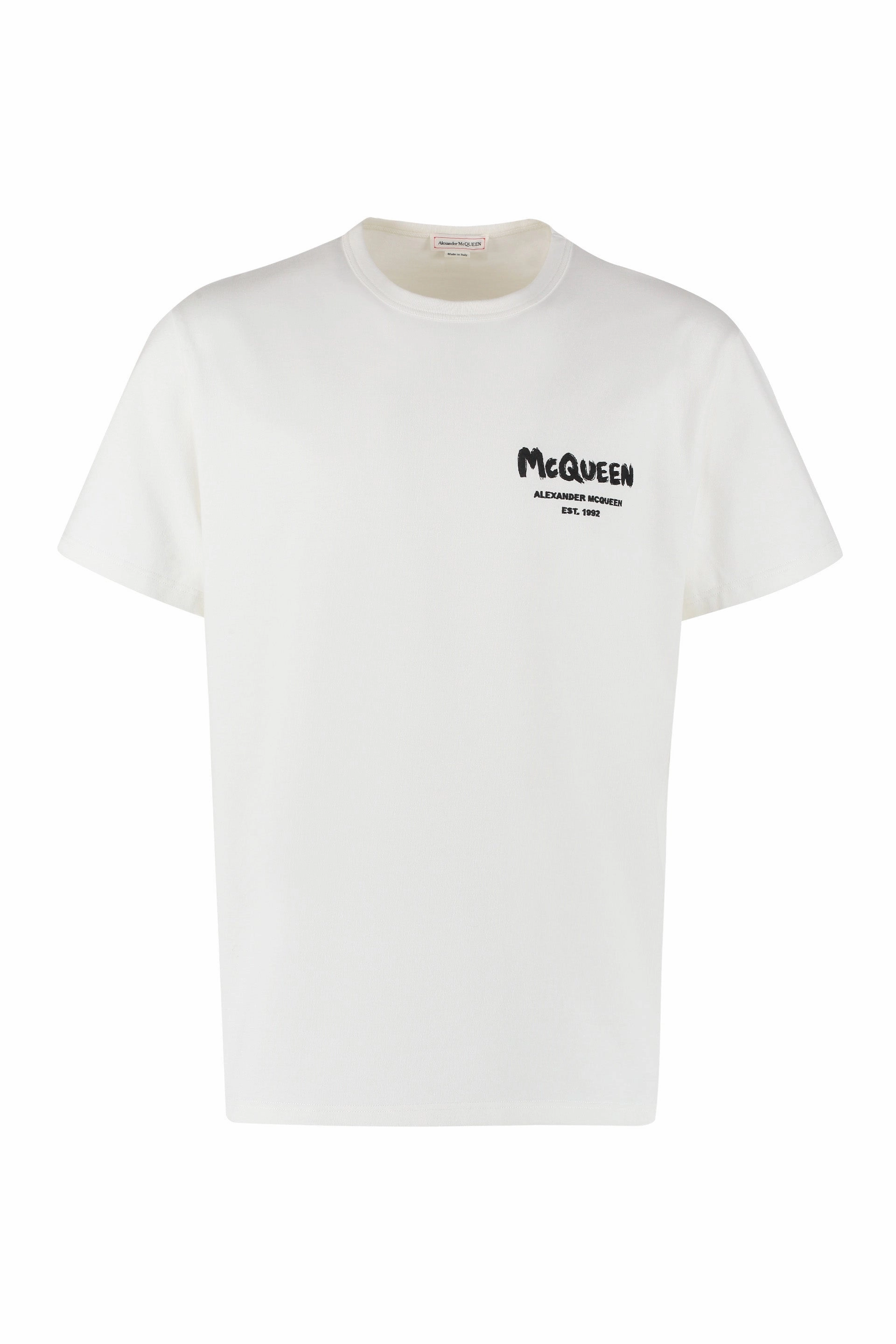 Alexander McQueen Logo Printed Crewneck T-Shirt