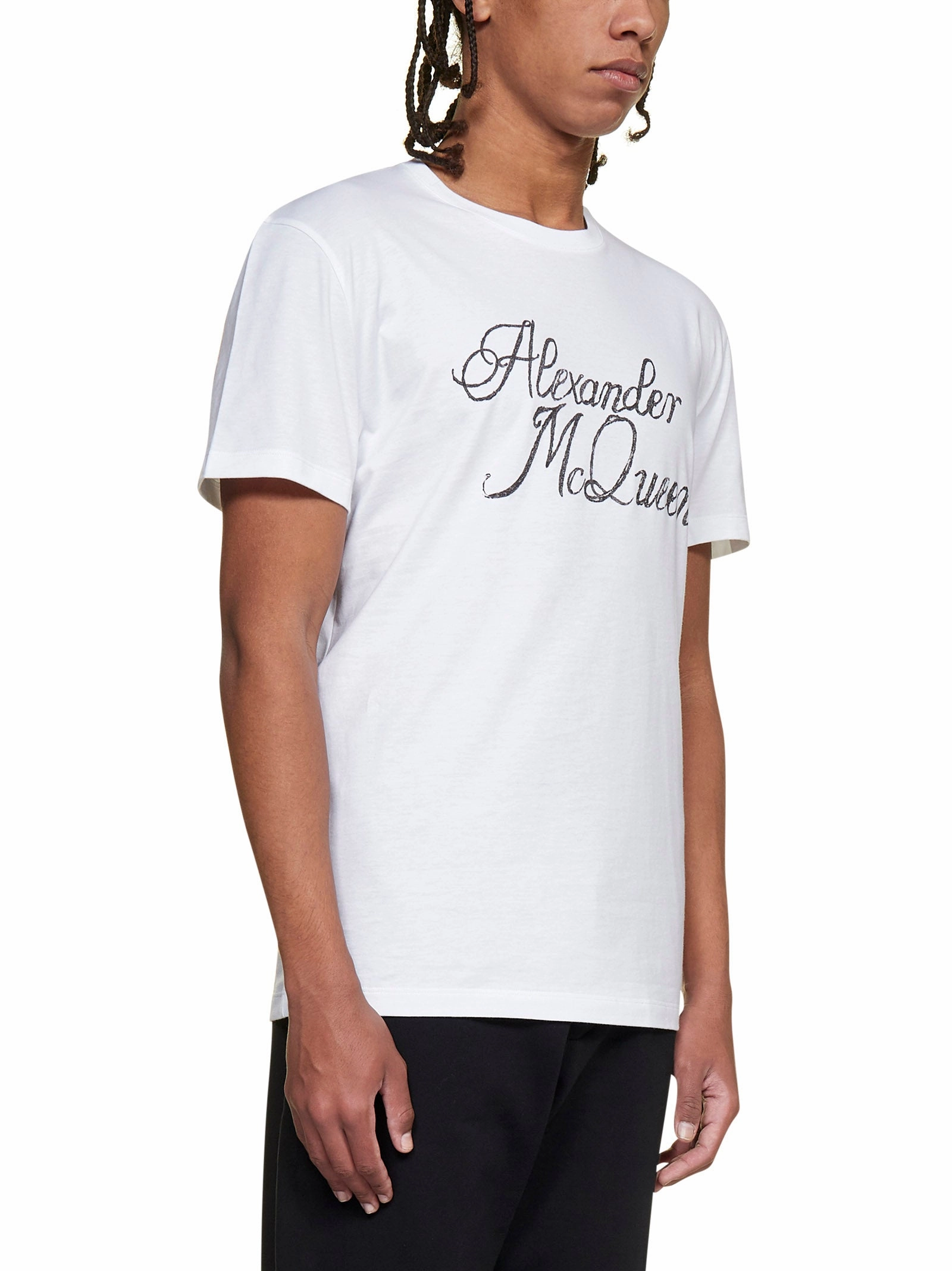 Alexander McQueen Logo Printed Crewneck T-Shirt