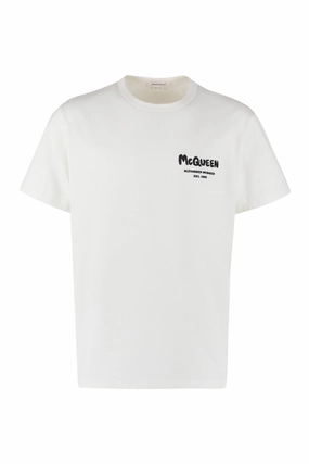 Alexander McQueen Logo Printed Crewneck T-Shirt