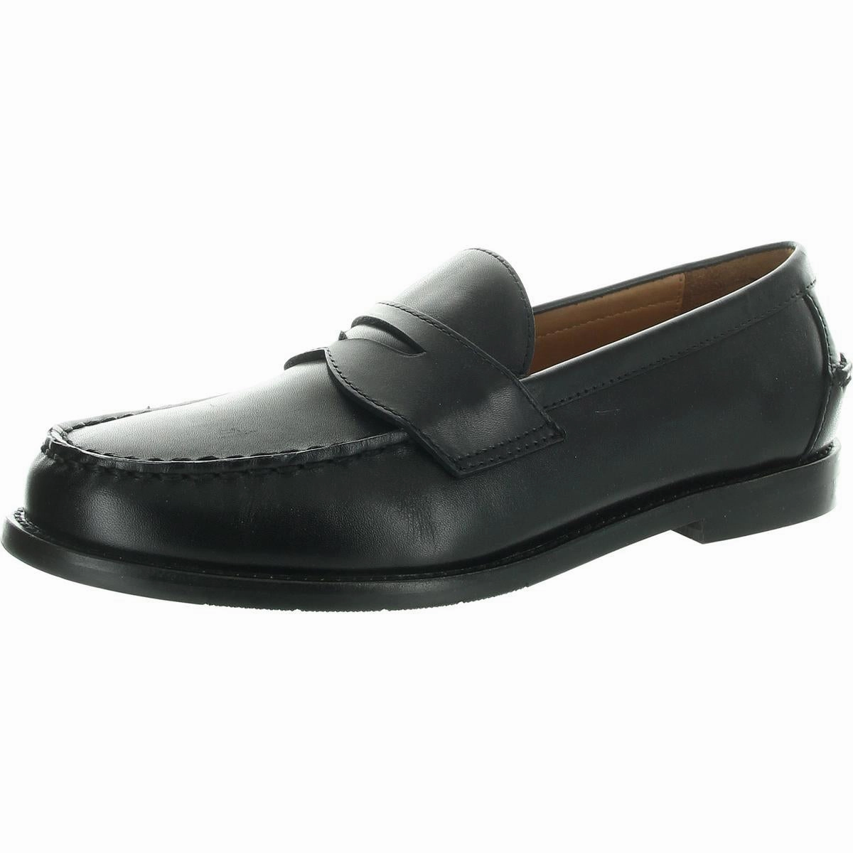 Alston Penny Mens Solid Leather Loafers