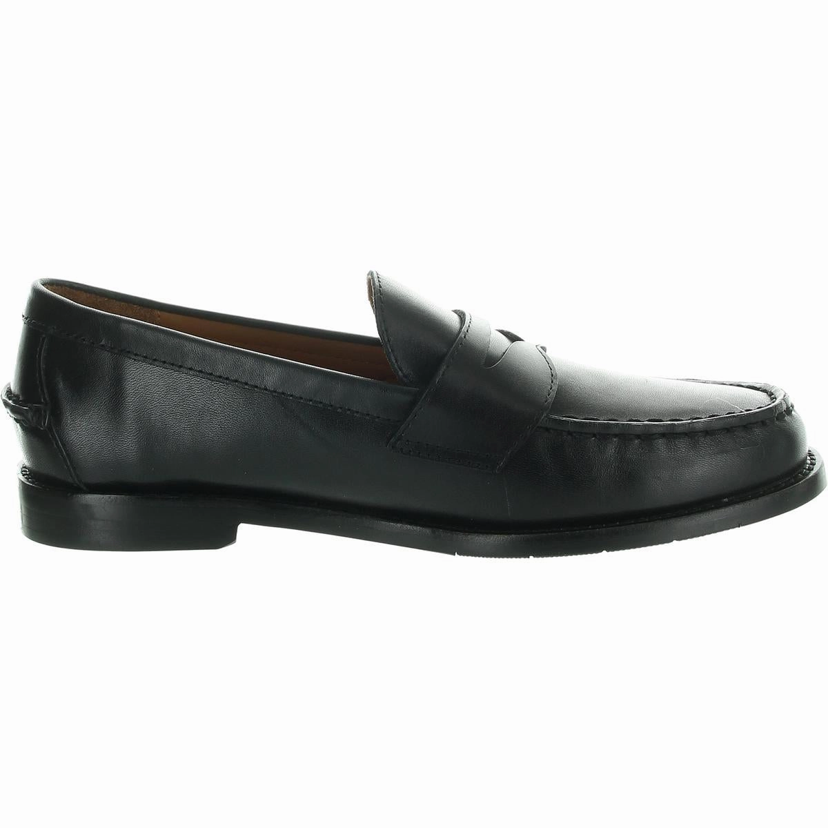 Alston Penny Mens Solid Leather Loafers