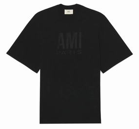 AMI Logo Printed Crewneck T-Shirt