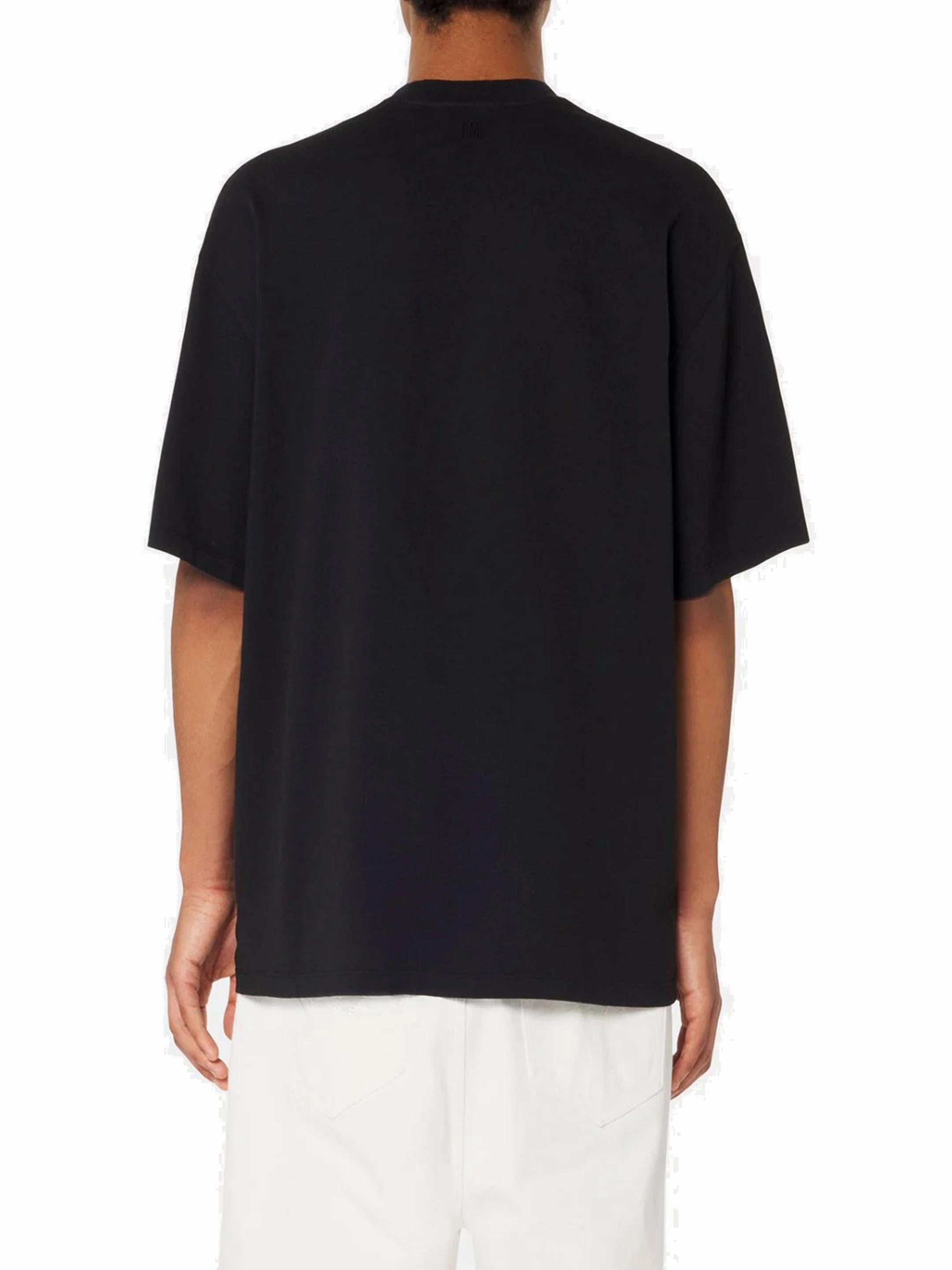 AMI Logo Printed Crewneck T-Shirt