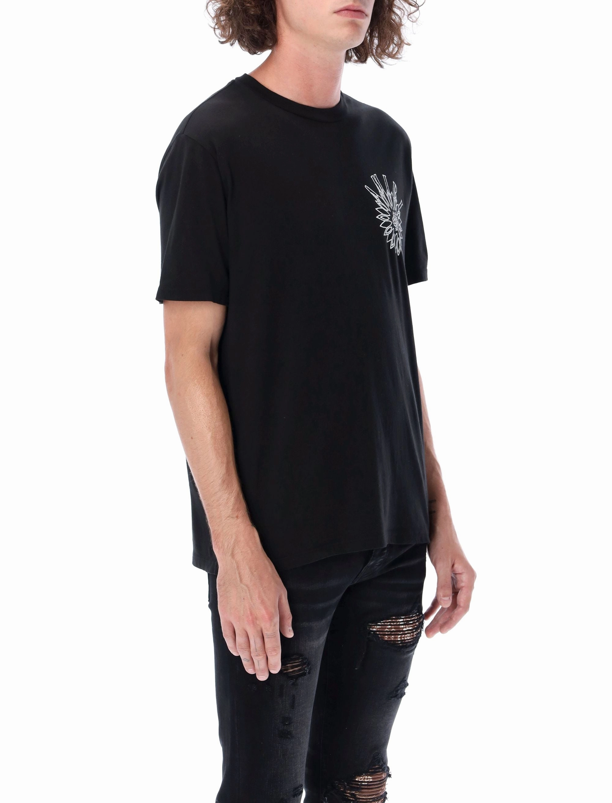 Amiri Logo Printed Crewneck T-Shirt