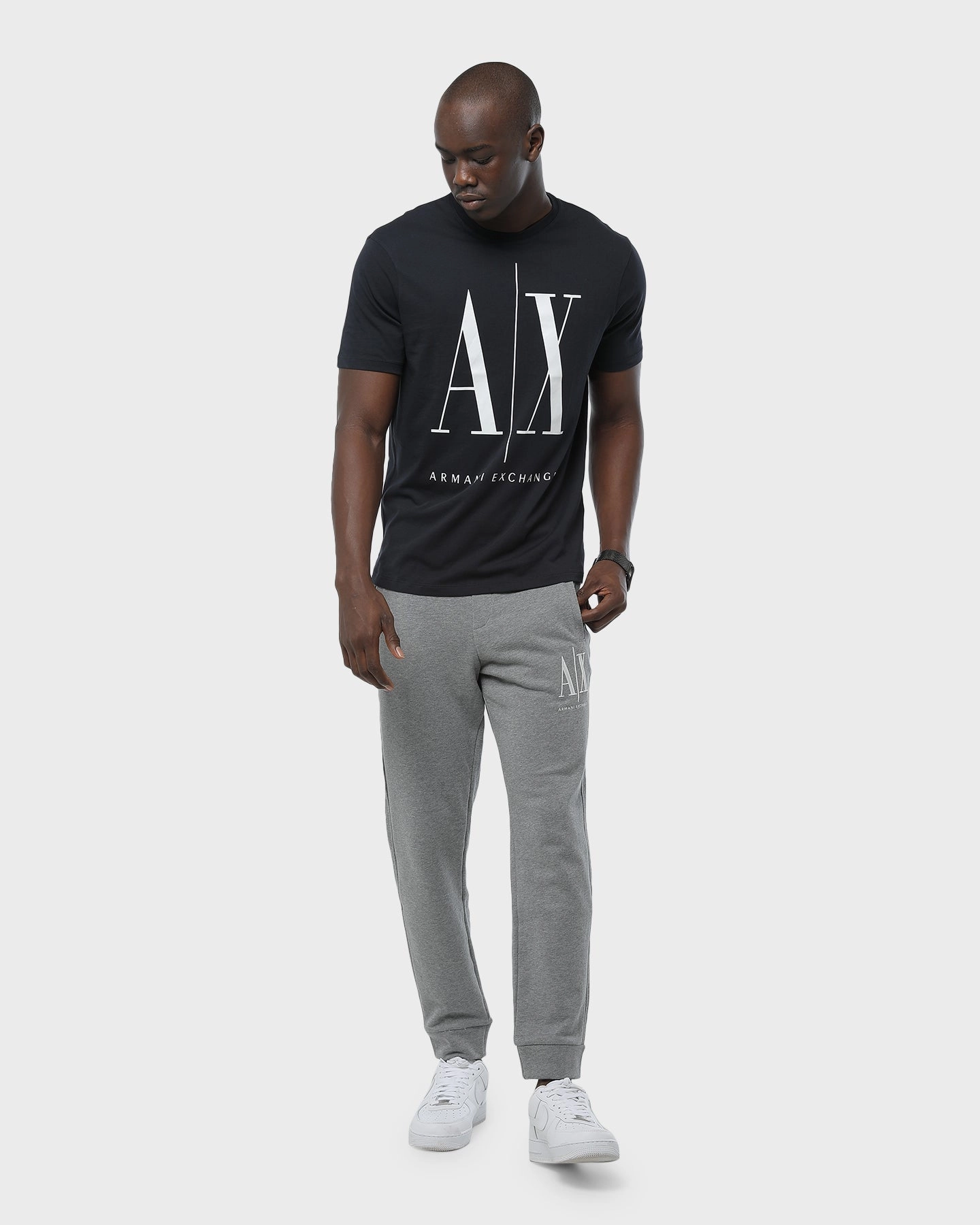 Armani Exchange Logo T-Shirt Navy