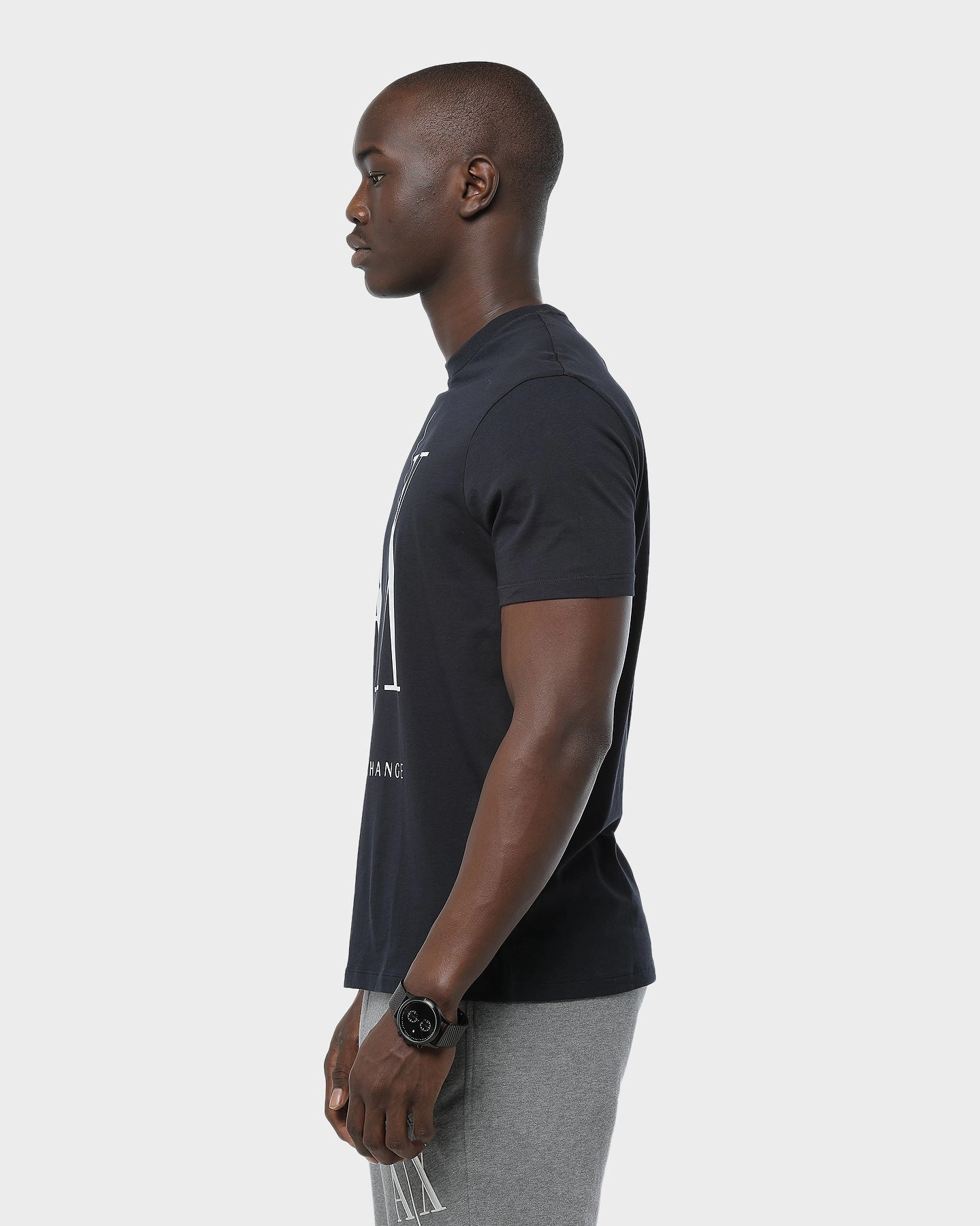 Armani Exchange Logo T-Shirt Navy