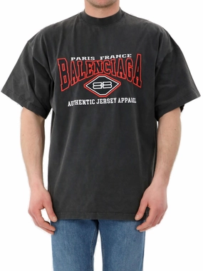 Balenciaga Logo Printed Crewneck T-Shirt