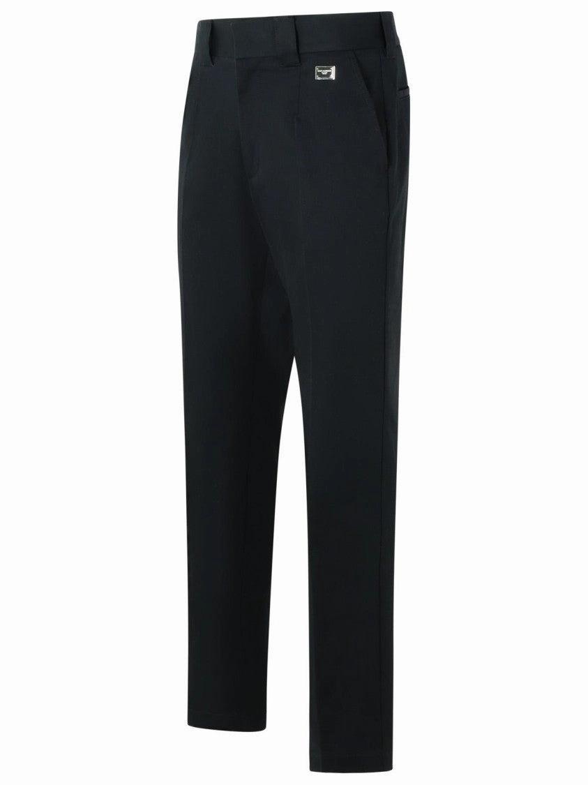 Black Cotton Trousers