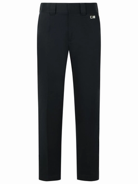 Black Cotton Trousers