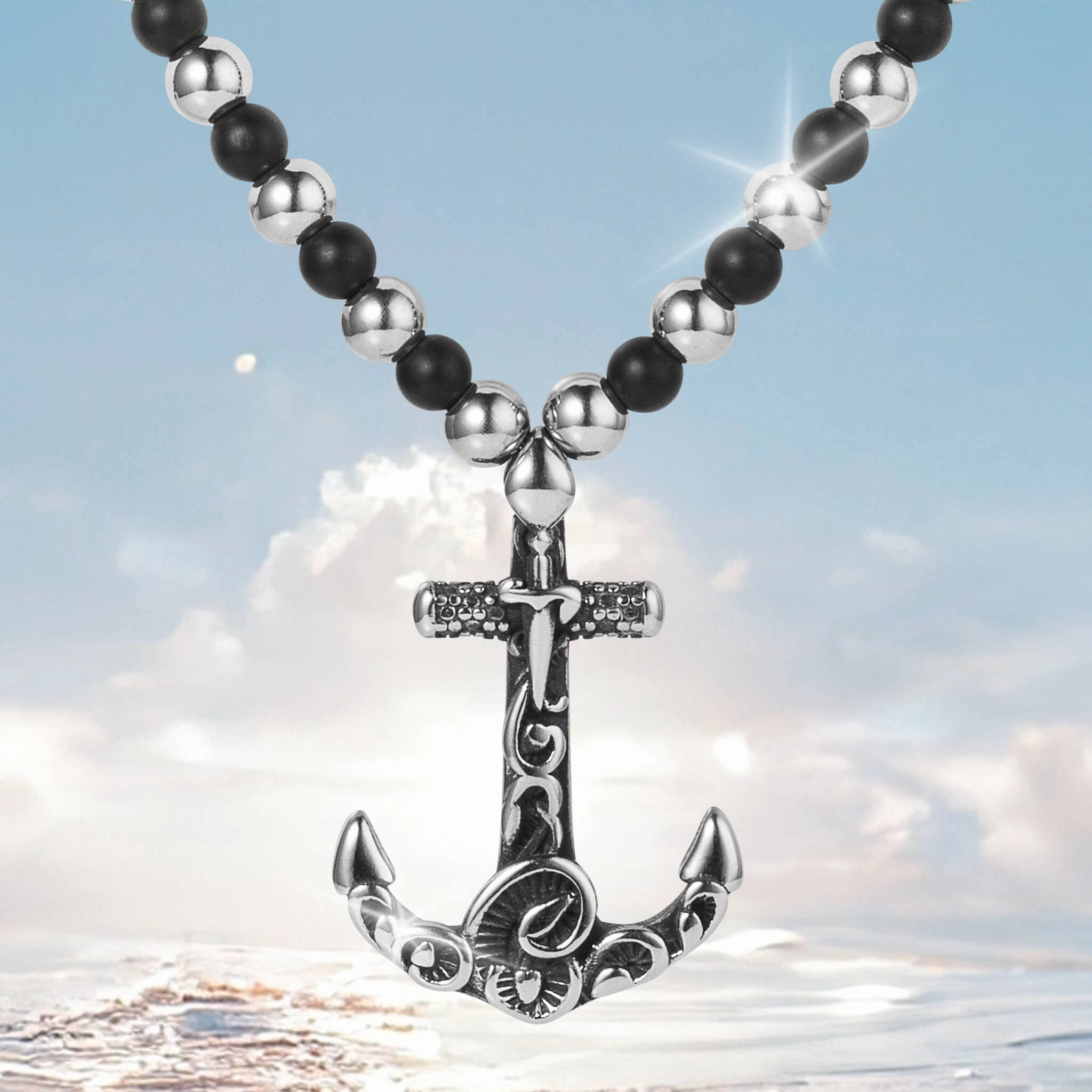 Black Tide Men’s Necklace