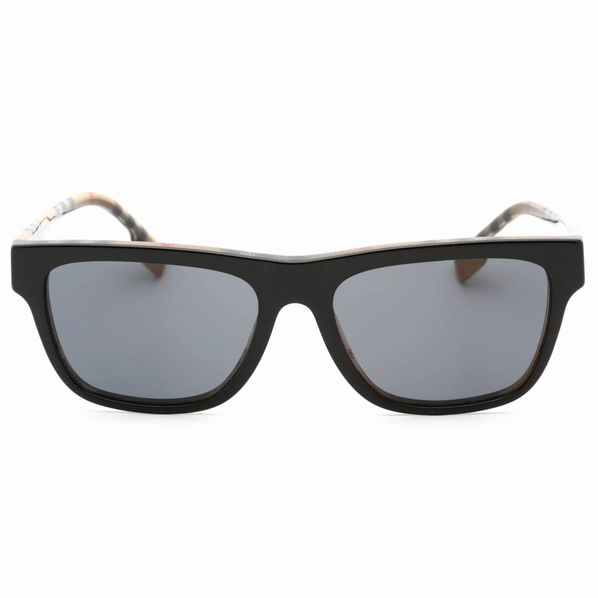Burberry Men's Sunglasses - Black On Vintage Check Square Frame | 0BE4293 380687