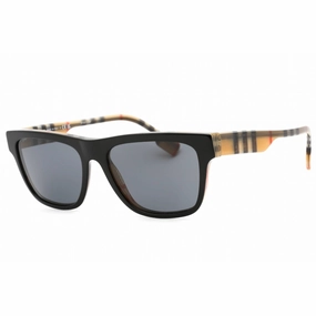 Burberry Men's Sunglasses - Black On Vintage Check Square Frame | 0BE4293 380687
