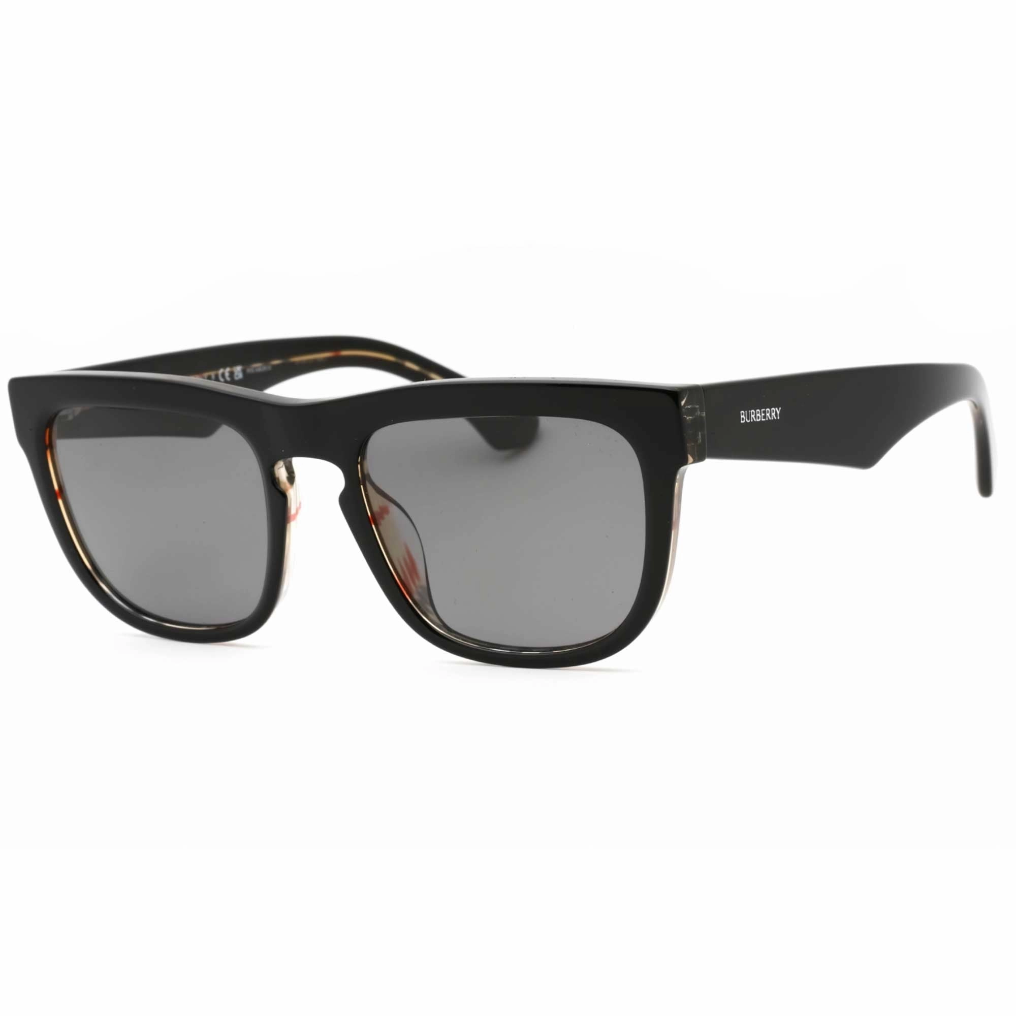 Burberry Men's Sunglasses - Top Black On Vintage Check Plastic Frame | 0BE4431U 412181
