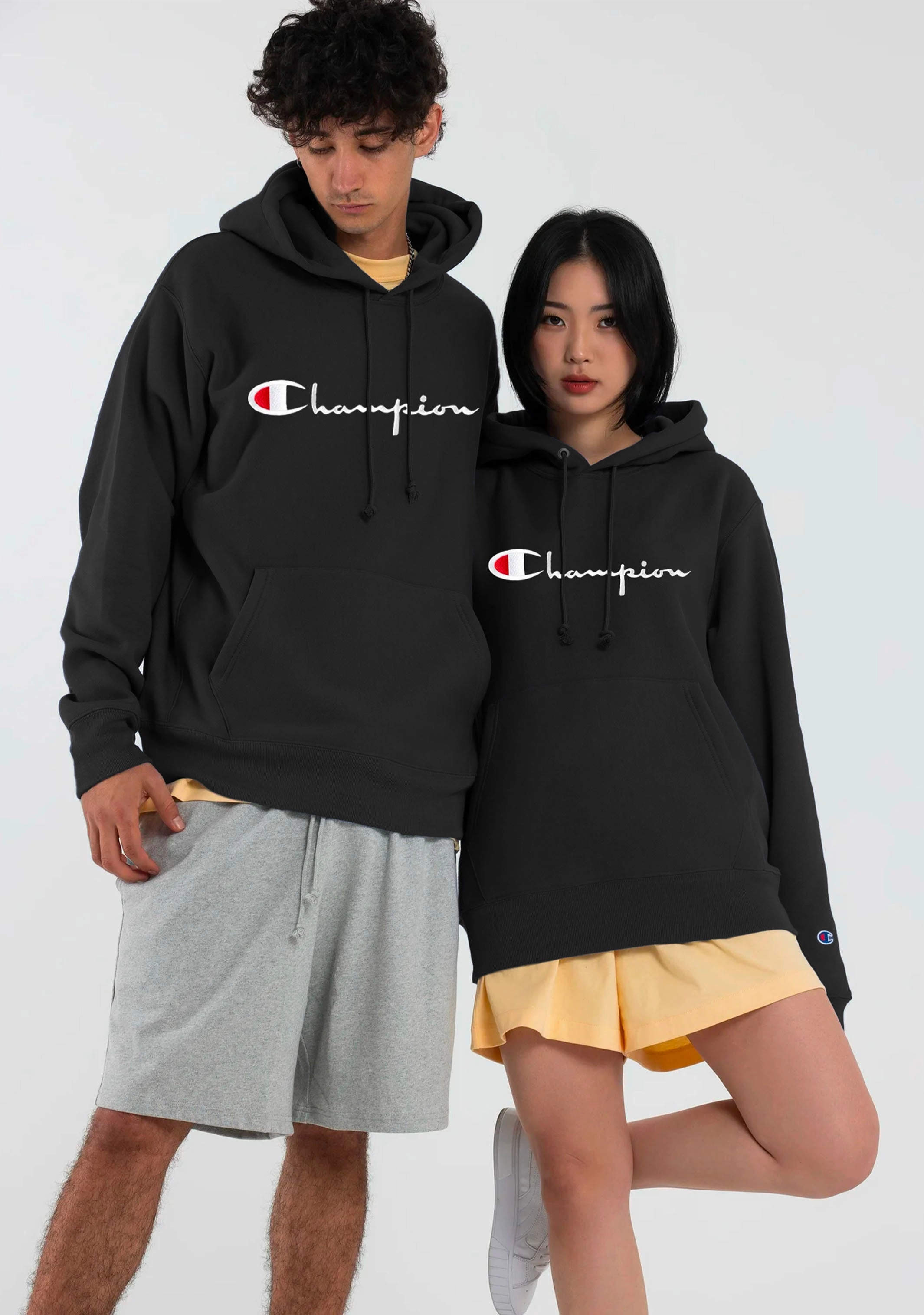 Champion Men's Reverse Weave Script Hoodie