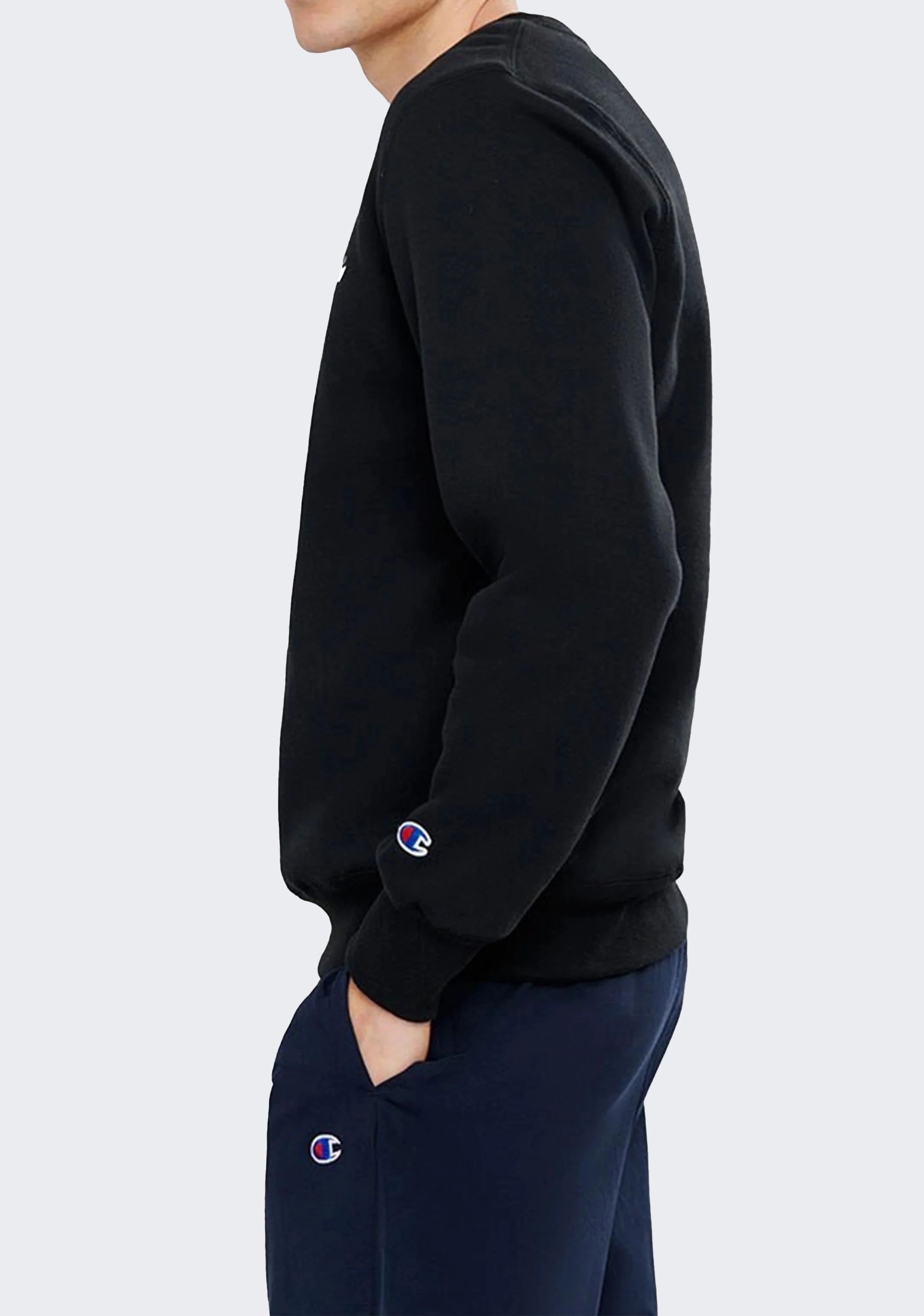 Champion Men’s Script Crew Black