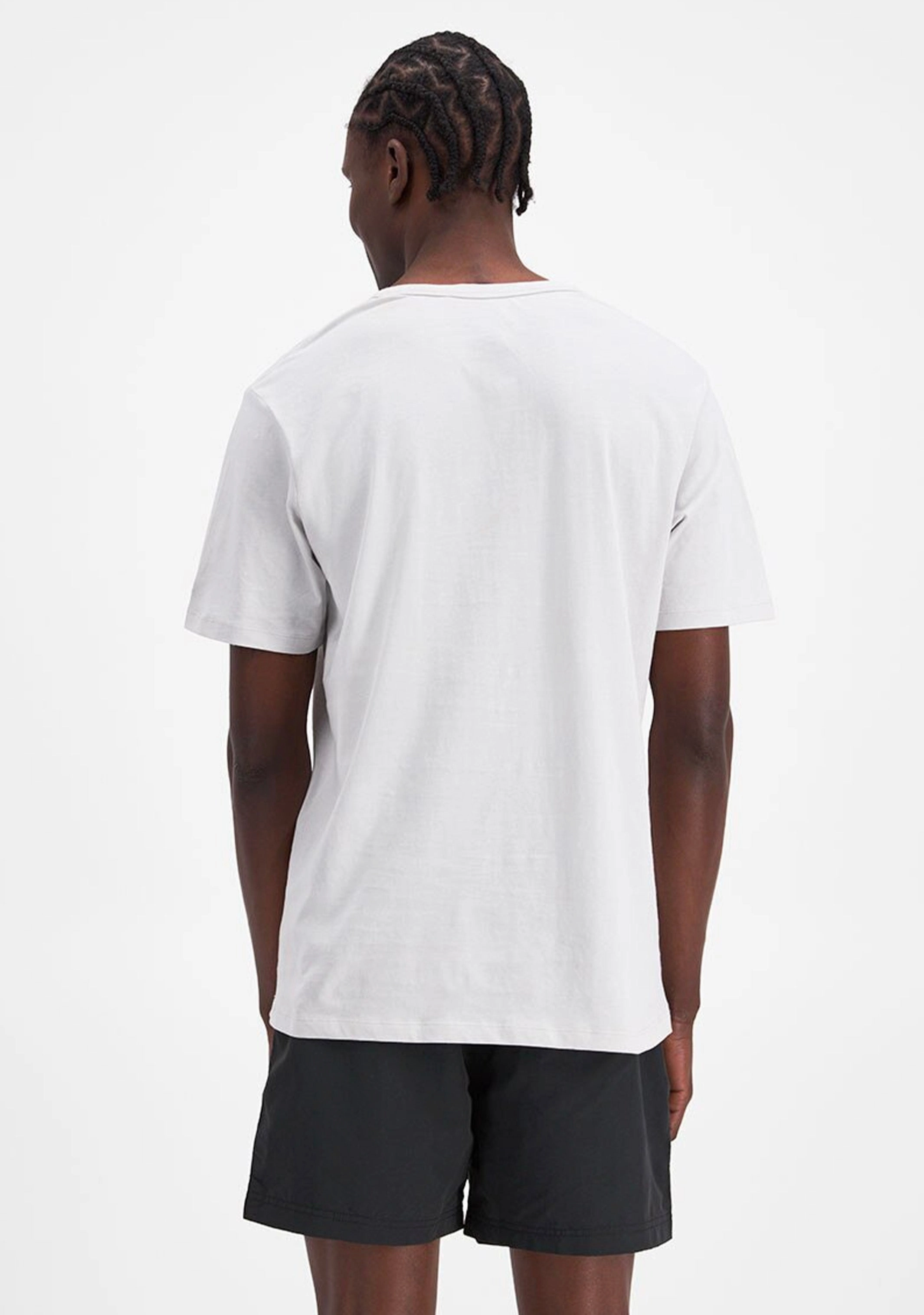Champion Men's Script Logo Short Sleeve Tee Ivory White