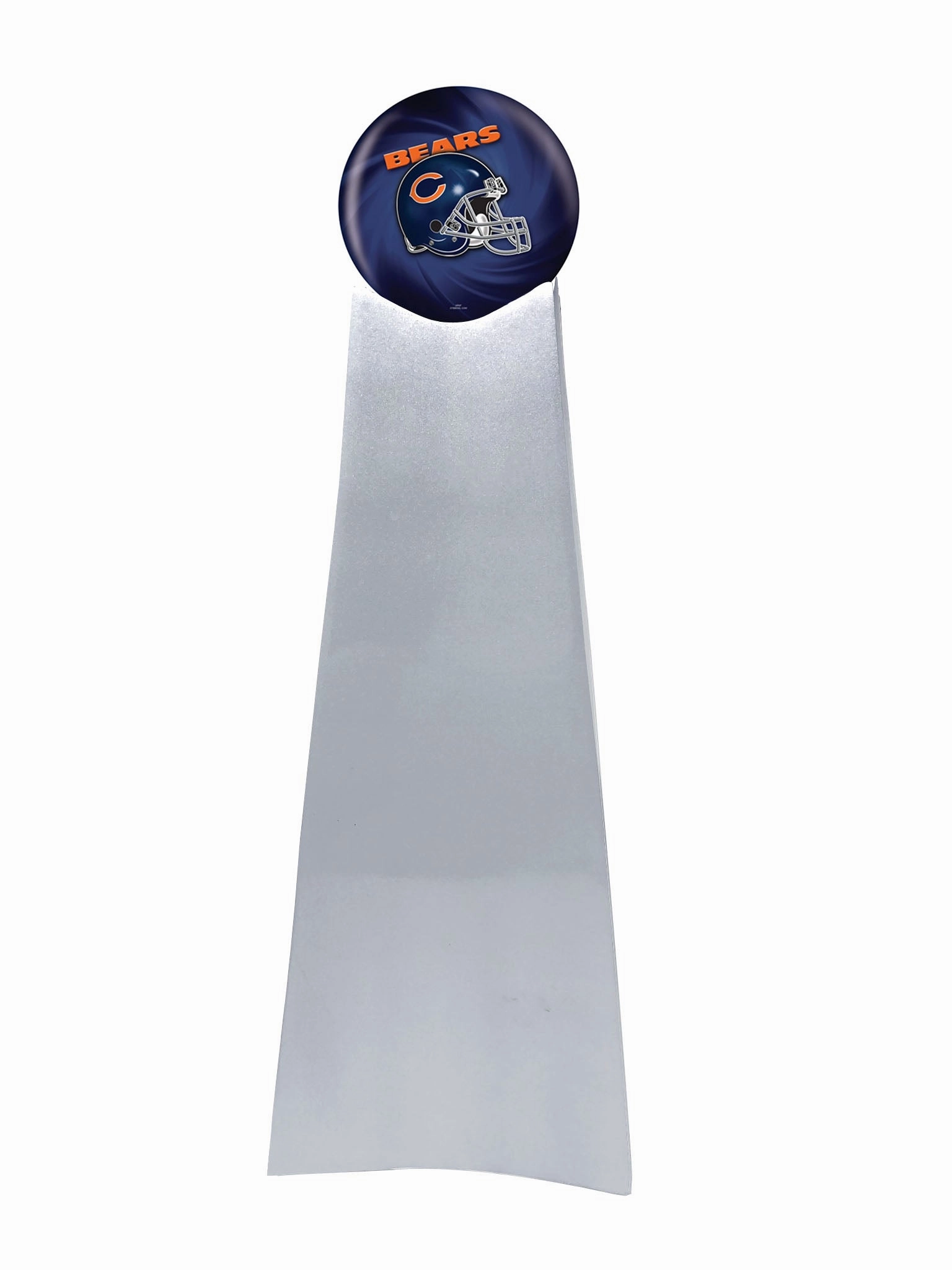 Championship Trophy Cremation Urn with Optional Chicago Bears Ball Decor and Custom Metal Plaque