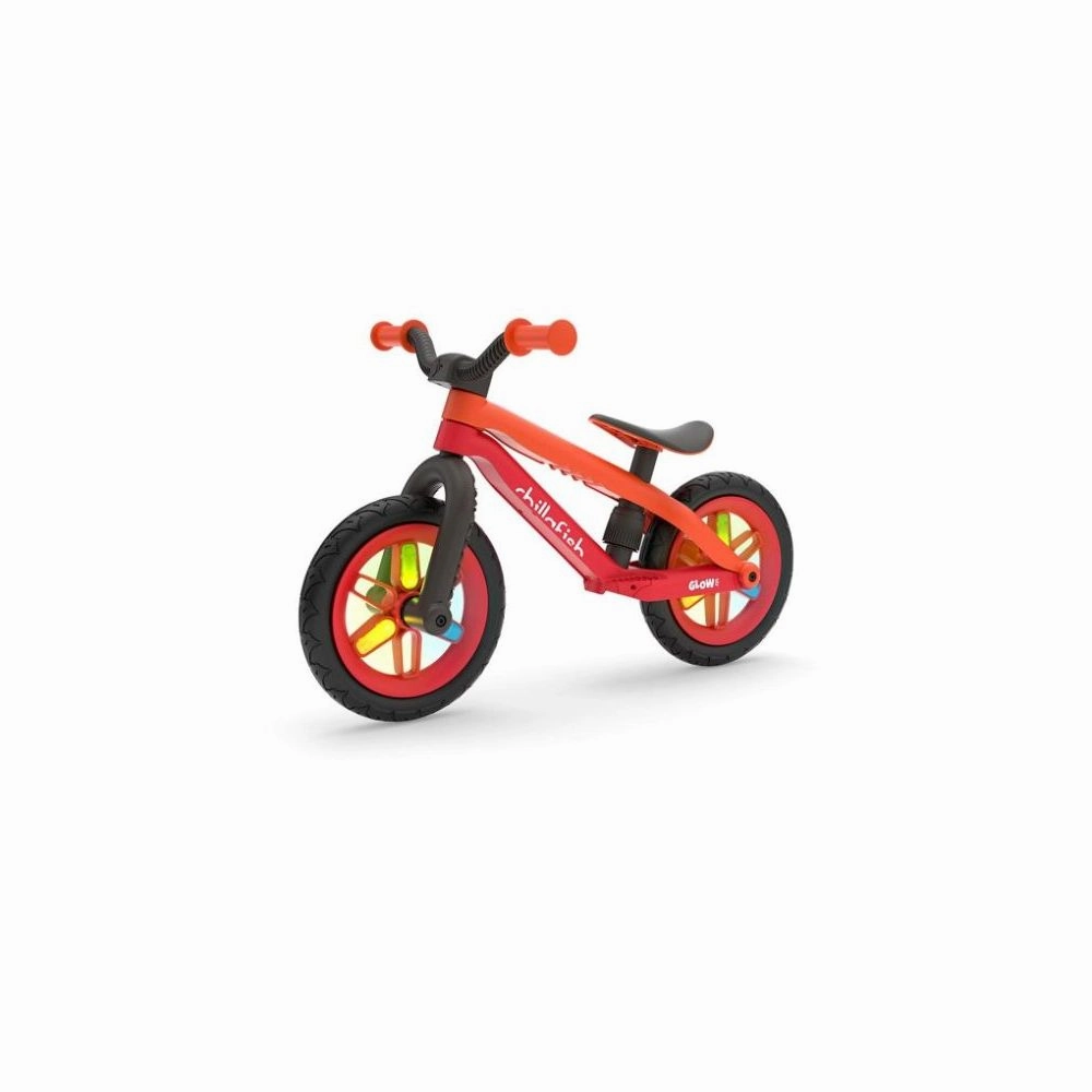 Chillafish BMXie Glow Lightweight Balance Bike Light-Up Wheels Airless Rubberskin Tires