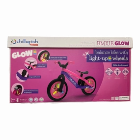Chillafish BMXie GLOW Lightweight Balance Bike with Light-Up Wheels, Pink