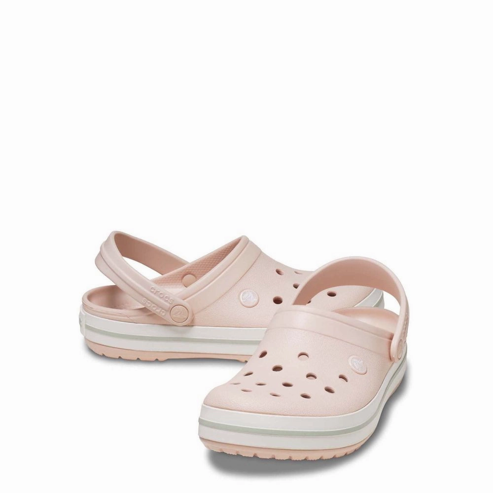 Crocs 11016-6UR-M4W6 Unisex Crocband Clog Sandals, Quartz, Men 4/Women 6