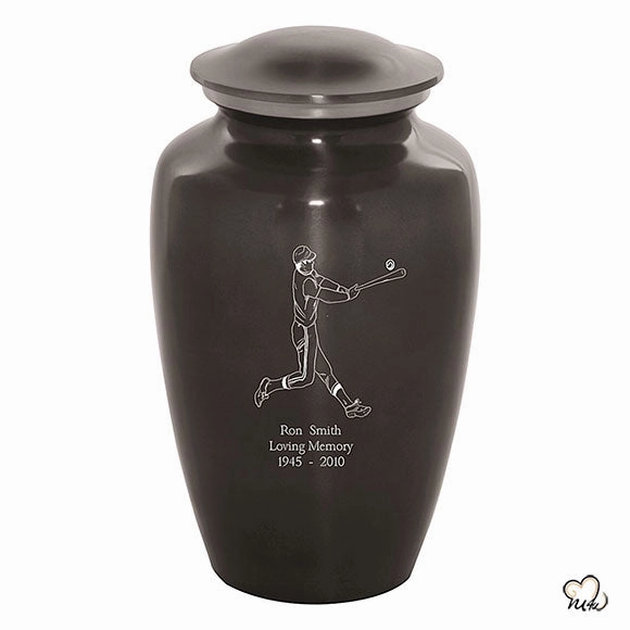 Custom Engraved Baseball Cremation Urn