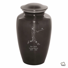 Custom Engraved Baseball Cremation Urn