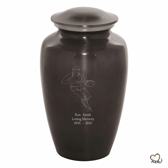 Custom Engraved Basketball Cremation Urn