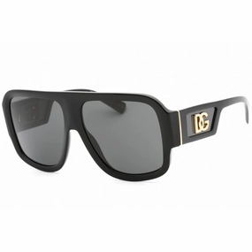 Dolce & Gabbana Men's Sunglasses - Black Plastic Frame Dark Grey Lens | 0DG4401 501/87
