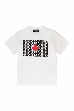 Dsquared2 Kids Logo Printed Crewneck T-Shirt