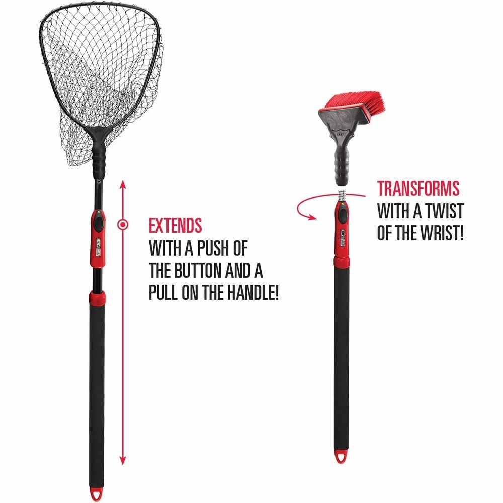 EGO 72060BP S2 Slider Landing Net - Nylon - 17''x19'' Hoop, 29''-60'' Handle