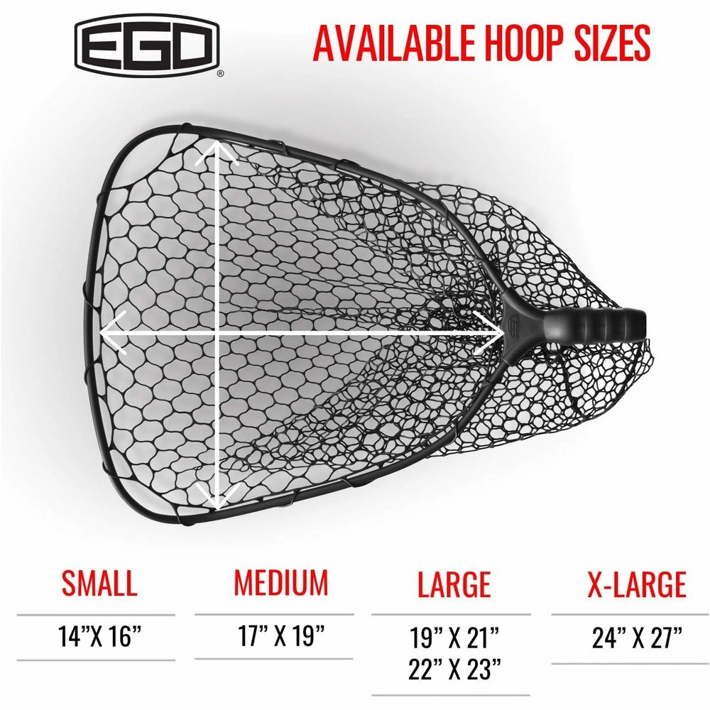 EGO 72060BP S2 Slider Landing Net - Nylon - 17''x19'' Hoop, 29''-60'' Handle
