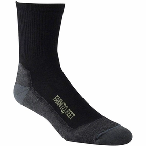 Farm to Feet Men's Socks - Denver Lightweight 3/4 Crew, Black | 7061-001-BLK