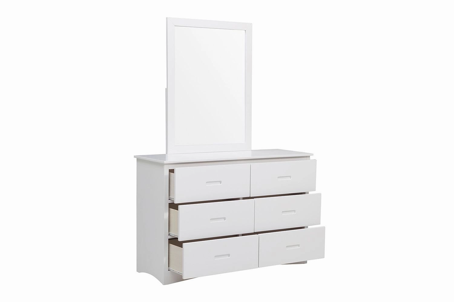 Galen 6 Drawer Dresser - White