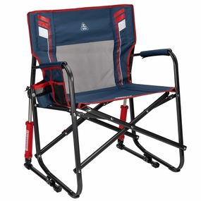 GCI Outdoor 470369-WM001 Freestyle Rocker XL Oversized Foldable Rocking Camp Chair Americana