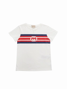 Gucci Kids Logo Printed Crewneck T-Shirt
