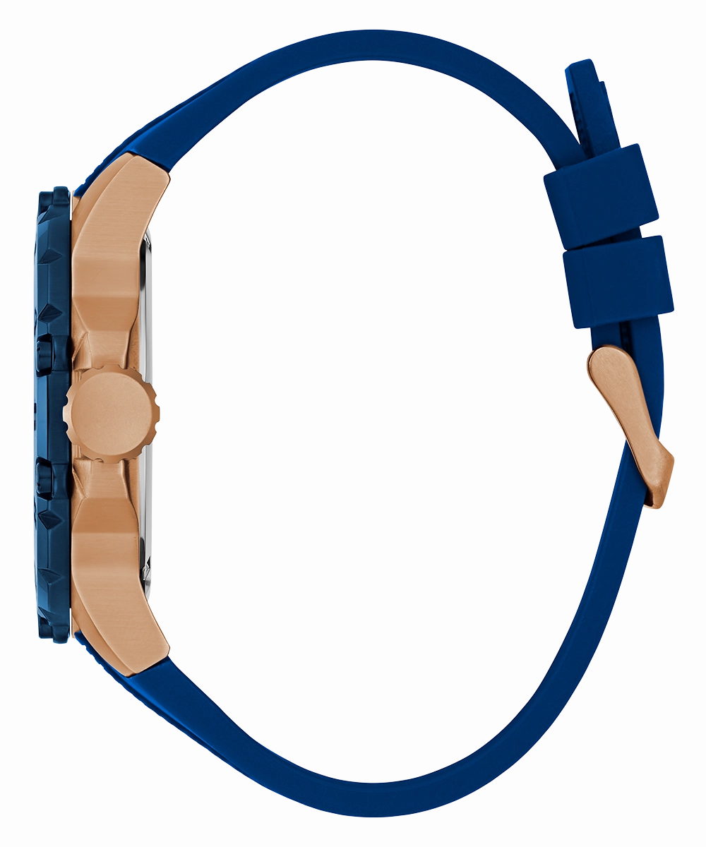GUESS Mens Blue 2-Tone Multi-function Watch