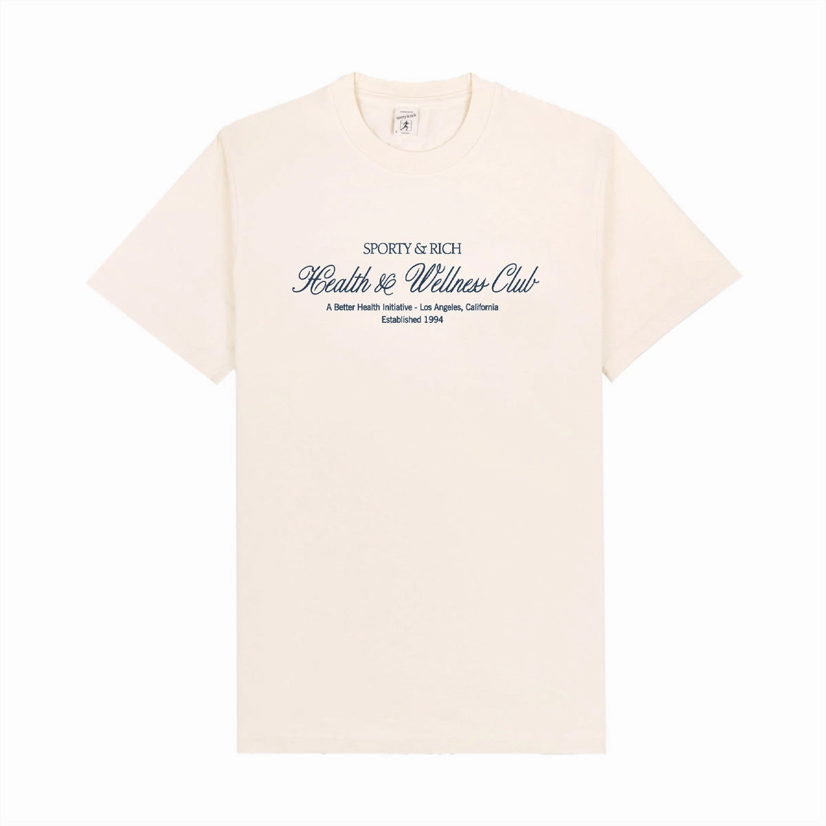 H&W Club Tee 'Cream Navy'