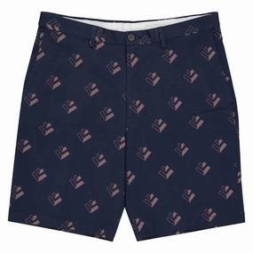 Haggar - Men's Plain Cotton Print Shorts (HS50013 412)