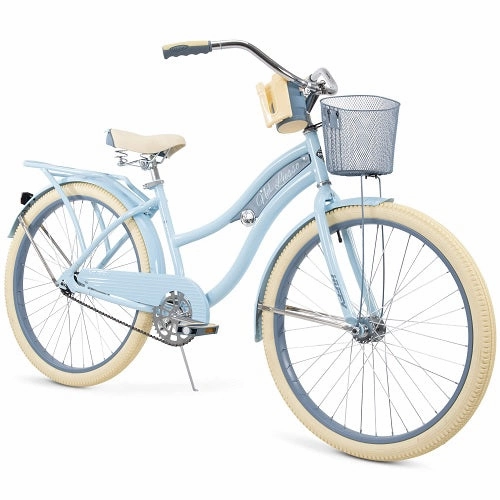 Huffy 56579P7 26" Nel Lusso Women's Classic Cruiser Bike with Perfect Fit Frame, Light Blue