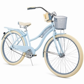 Huffy 56579P7 26" Nel Lusso Women's Classic Cruiser Bike with Perfect Fit Frame, Light Blue