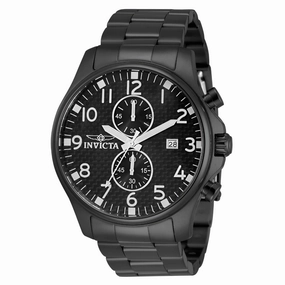 Invicta 0383 Men's Oversized Quartz Chronograph Carbon Fiber Dial Watch