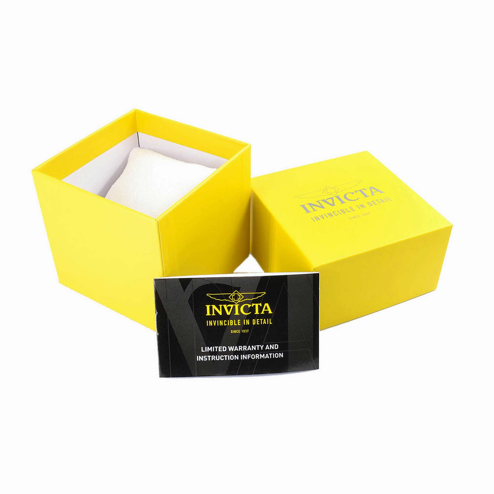 Invicta Men's Watch - Pro Diver Quartz Day-Date Black and Yellow Gold Strap | 46964